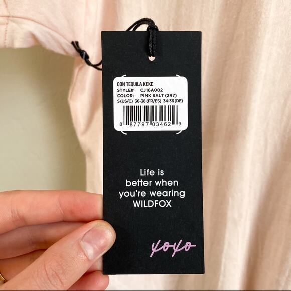NWT Wildfox Travels Well With Tequila Pink T-Shirt - Picture 4 of 6